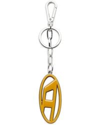 DIESEL - Cage-D Logo-Charm Keyring - Lyst