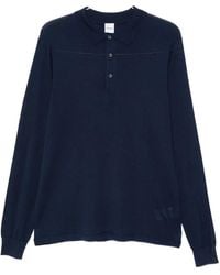 Aspesi - Long-Sleeve Polo Shirt - Lyst