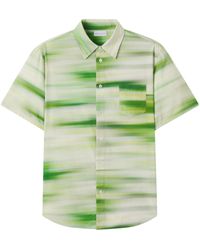 John Elliott - Abstract-Pattern Short-Sleeve Shirt - Lyst