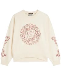 Scotch & Soda - Logo-Print Sweatshirt - Lyst
