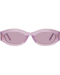 Linda Farrow - X The Attico Berta Oval Sunglasses - Lyst