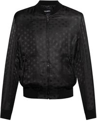 Dolce & Gabbana - Logo-Print Bomber Jacket - Lyst