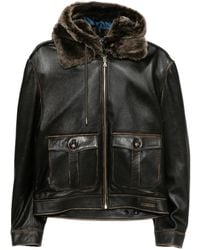 Monse - Leather Bomber Jacket - Lyst