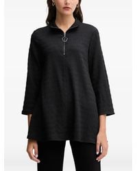 Joseph Ribkoff - Zip-Up Textured Top - Lyst