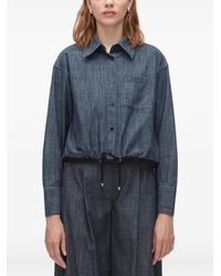 3.1 Phillip Lim - Drawstring Long-Sleeve Shirt - Lyst