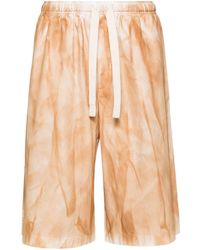 FEDERICO CINA - Shorts Met Tie-dye Print - Lyst