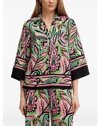 Joseph Ribkoff - Patterned Three-Quarter-Sleeve Top - Lyst