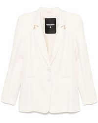 Patrizia Pepe - Blazer mit Logo-Schild - Lyst