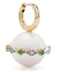 Pascale Monvoisin - 9Kt Chelsea N°4 Pearl And Diamond Earring - Lyst