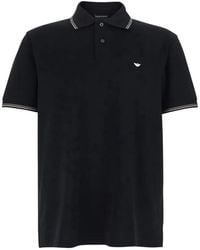 Emporio Armani - Logo Cotton Polo Shirt - Lyst
