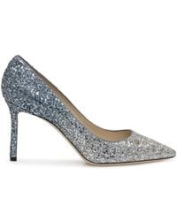 Jimmy Choo - 'Romy 85' Pumps Mit Glitzerapplikation - Lyst