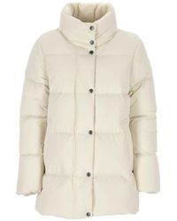 Woolrich - Quilted High-Neck Parka Coat - Lyst