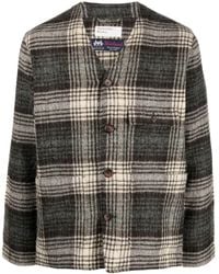 Universal Works - Checked Wool Shirt Jacket - Lyst