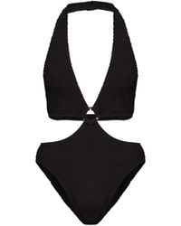 Bondeye - Strukturierter Badeanzug Mit Ring - Lyst