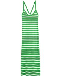 Chinti & Parker - Striped Knitted Midi Dress - Lyst