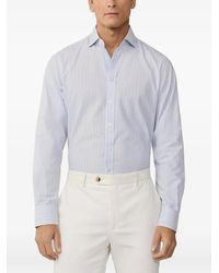 Hackett - Striped Kent-Collar Shirt - Lyst