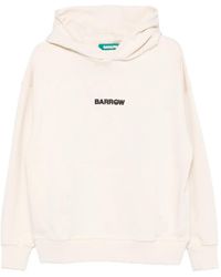 Barrow - Teddy-Print Cotton Hoodie - Lyst