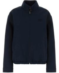 Miu Miu - Logo-Embroidered Elasticated-Hem Jacket - Lyst