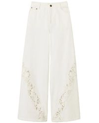 Twinset - Jeans Met Wijde Pijpen - Lyst