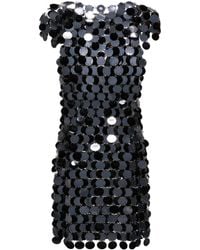 Rabanne - Sequinned Chainmail Minidress - Lyst