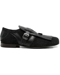 NULLUS - Panelled Kiltie Monk Shoes - Lyst