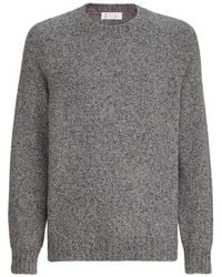 Brunello Cucinelli - Virgin Wool, Silk And Cashmere Chiné Sweater - Lyst