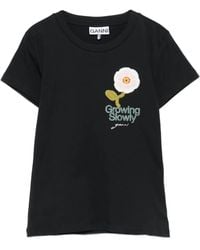 Ganni - Graphics Crew Neck T-Shirt - Lyst