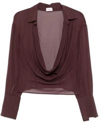 ANDAMANE - Cowl Neck Shirt - Lyst