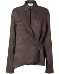 Fendi - Silk Ff Jacquard Shirt - Lyst