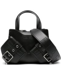 BIASIA - Logo-Debossed Leather Tote Bag - Lyst