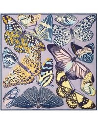 Inoui Edition - Butterfly-Print Square Scarf - Lyst