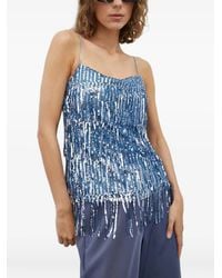 Samsøe & Samsøe - Sequin Fringed Top - Lyst