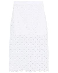 Max Mara - Zorro Midi-Rok Met Uitgesneden Details - Lyst
