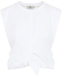 Elisabetta Franchi - Cotton Top - Lyst