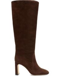 Stuart Weitzman - Bottines Babette Tubo 85 Mm En Daim - Lyst