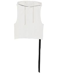 Rick Owens - Hoodie Sans Manches À Lien De Resserrage - Lyst
