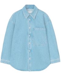 Nanushka - Pocket Denim Shirt - Lyst