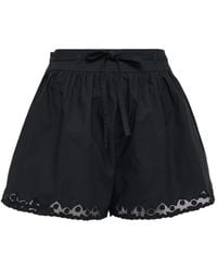 Ulla Johnson - Elowen Eyelet-Details Shorts - Lyst