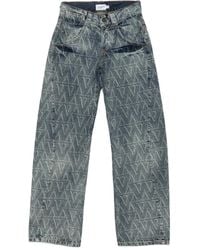 VAQUERA - Jeans Con Stampa - Lyst