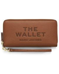 Marc Jacobs - De Lederen Continentale Portemonnee In Argan - Lyst