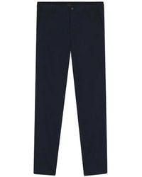 BOSS - Logo-Patch Straight-Leg Trousers - Lyst