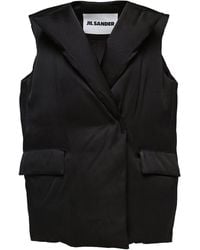 Jil Sander - Quilted Lapels Vest - Lyst