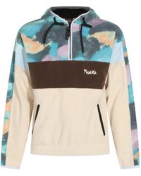 Mauna Kea - Colour-Block Fleece-Texture Hoodie - Lyst