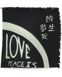 Kapital - Sciarpa Giant Peace Con Frange - Lyst