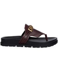Guess - Farron Sandalen Mit Logo-Schild - Lyst