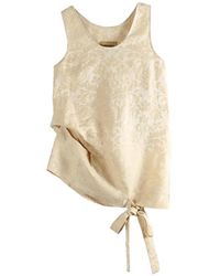 Uma Wang - Damask-Pattern Tie-Fastening Top - Lyst