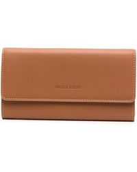 Woolrich - Large Bi-Fold Leather Wallet - Lyst