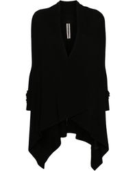 Rick Owens - Open-front Knitted Cardigan - Lyst