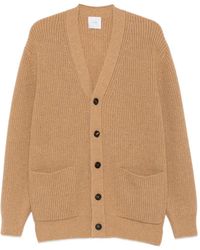Malo - Ribbed-Knit V-Neck Cardigan - Lyst