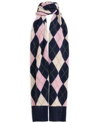 Essentiel Antwerp - Argyle Jacquard Scarf - Lyst